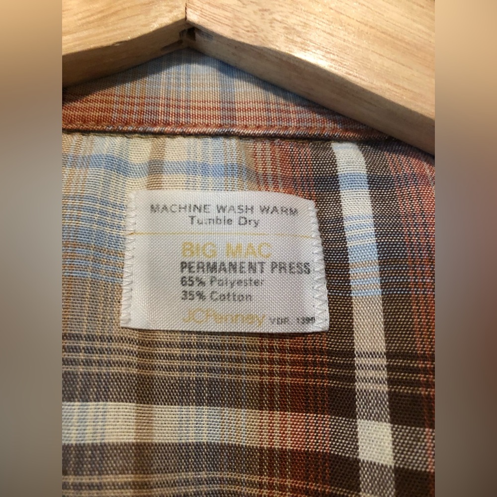 BIGMAC PLAID SHIRT PEARL SNAPS SZ UNKNOWN - Picture 7 of 7